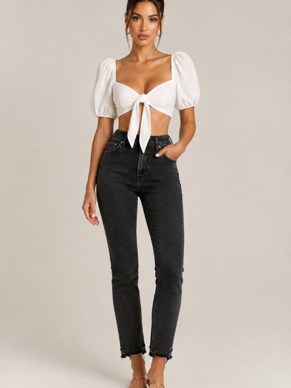 FRAME Le Skinny de Jeanne Crop Jeans